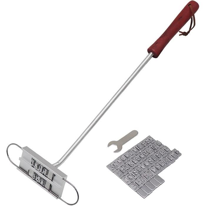 GEEKHOM Balai à Badigeonner Barbecue 45,7 Cm – Manche Bois Long + 4 Têtes Rechange, Idéal Grillades, Sauces Et Steaks