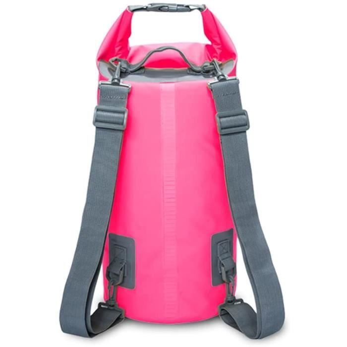 Sac étanche 20x32 Cm - Jaune Vif, Bandoulière Réglable - Pour Plage, Natation, Sport - Homme Femme