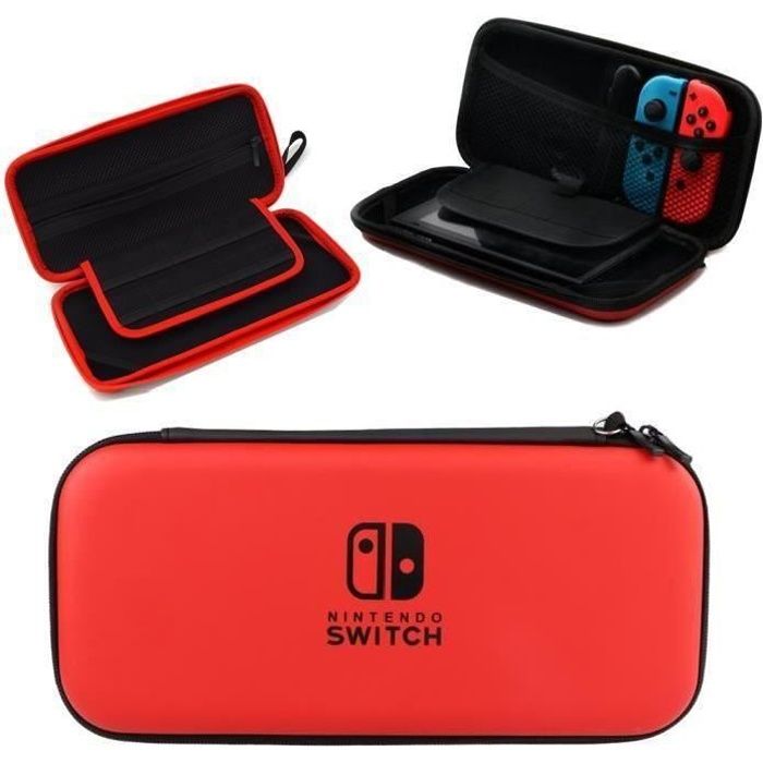 Rouge - Sacoche Dur Voyage De Sac Pour Nintendo Switch - Cdiscount Informatique