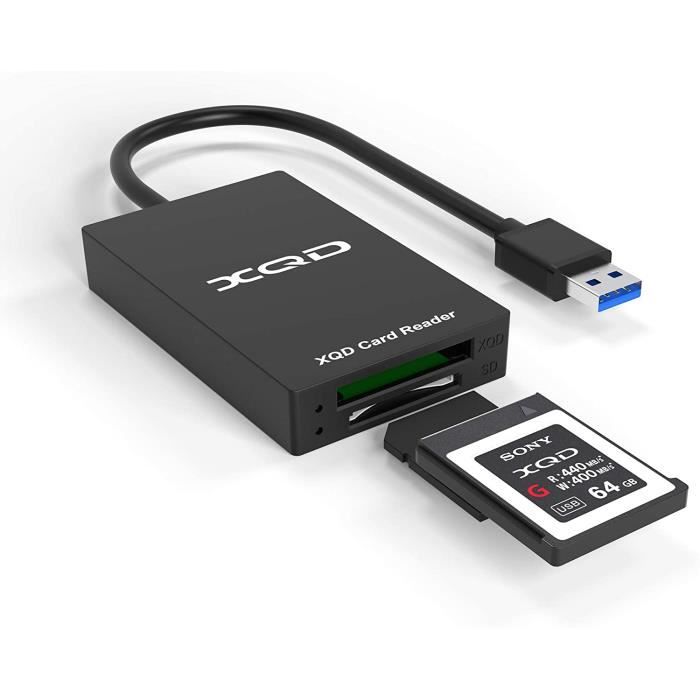 XQD-SD Lecteur de Carte XQD USB3.0 Memory xqd Card Reader