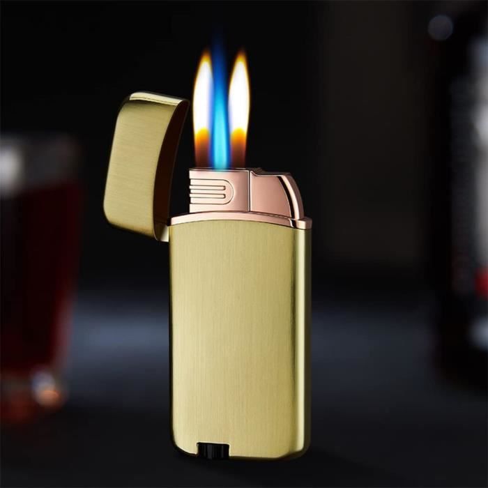 Coupe-Cigare Et Briquet Jet Butane | Triple Flamme Rechargeable