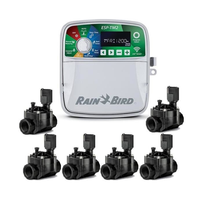 Programmateur d'arrosage Rain Bird ESPTM2 6 zones Intérieur — free download