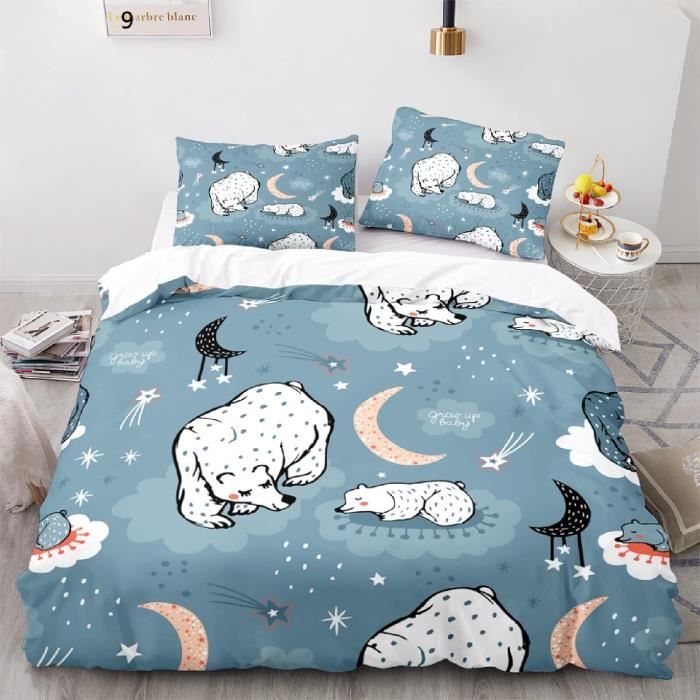 Housse De Couette Vache Highlands Impression 3D - Microfibre Hypoallergénique, Tailles Simple à King - Avec Taie(s)