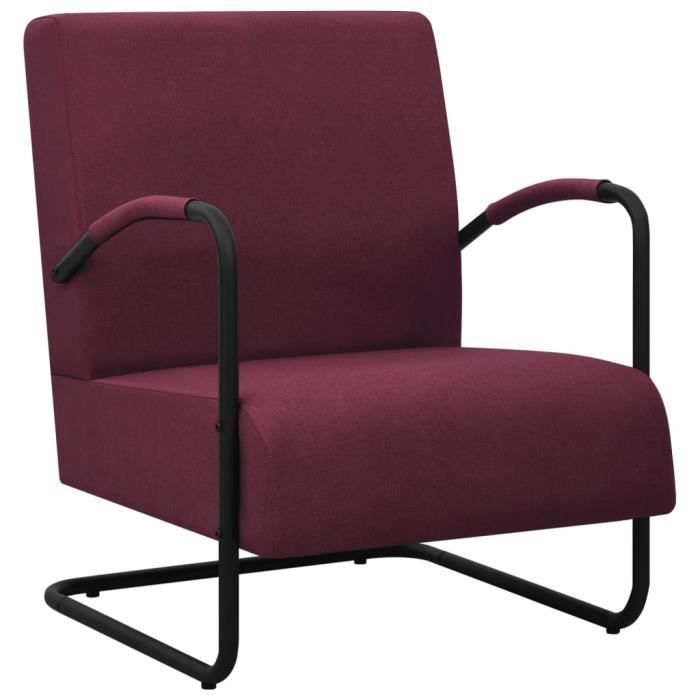 fauteuil de relaxation scandinave mvs - violet tissu - confortable et design