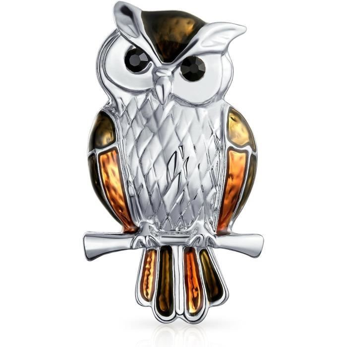Lot De 4 Colliers Déclaration - Motifs Oiseaux Et Hiboux Avec Pierres Diamantées - Occasion