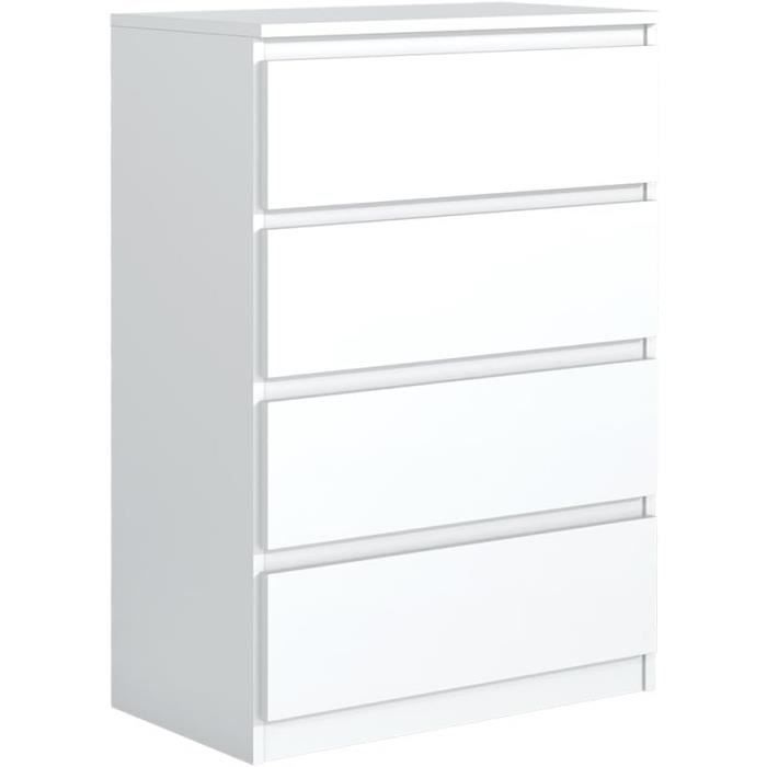 MebLocker Commode à 6 tiroirs 140cm idéale pour salon chambre d'enfant chambre d'ado bureau moderne pour rangement organisé chêne - Maison