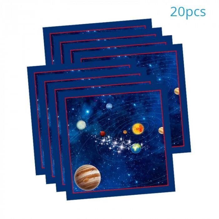 Version pcs Napkin Garcon Fete D Anniversaire Decorations Enfants Espace Astronaute Decor Planete Gateau Topper Ballon Galaxie Cdiscount Maison