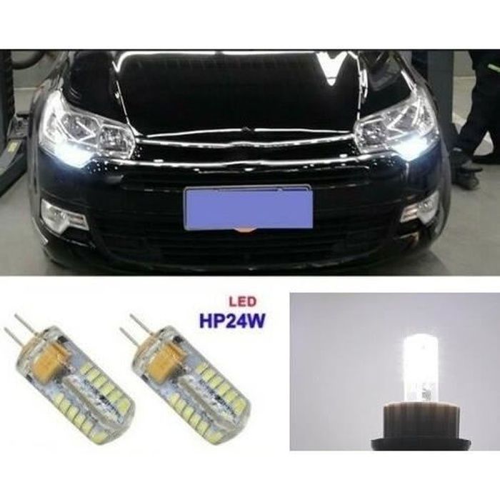 Pour Peugeot 3008 Ampoules LED Blanc Veilleuses Feux diurne Jour sans Feux  xenon