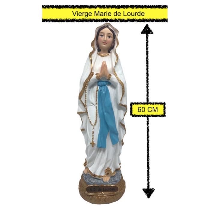Vierge Marie Lourdes Statue De 60cm Cdiscount Maison
