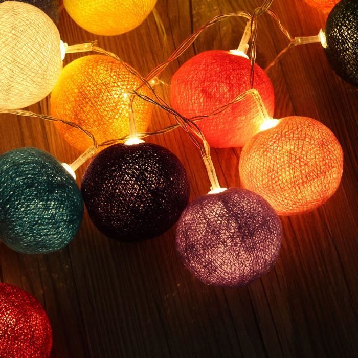 Guirlande LED Cerise 4 M - 40 Ampoules Multicolores, Minuterie 6h, IP44 Pour Intérieur/extérieur - EMOS