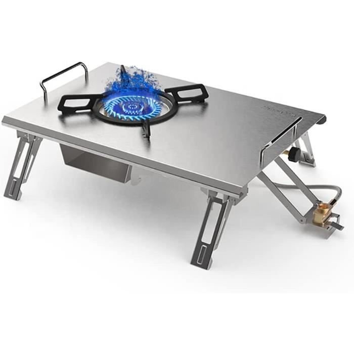 TSLBW Réchaud à Gaz de Camping Portable Brûleur 2800W Mini Brûleur à