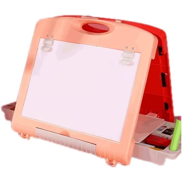 Cahier Ardoise Effaçable Enfant 3-5 Ans - 14 Pages + 12 Feutres - Jeu De Voyage éducatif