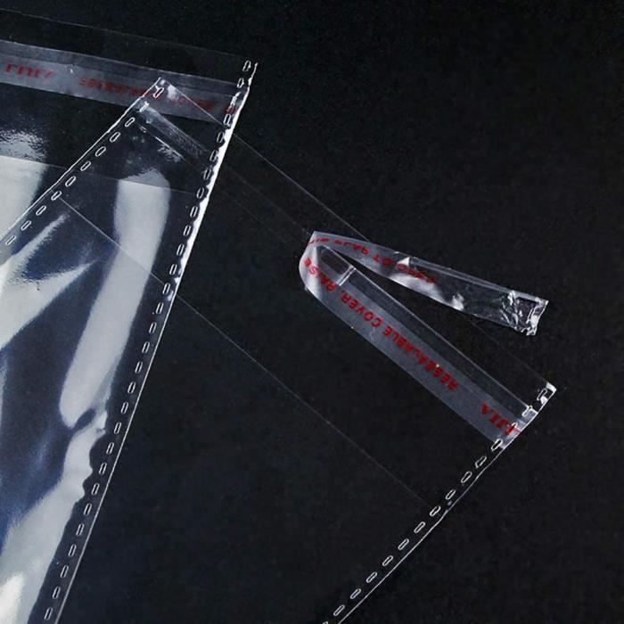 Lot De Sacs De Rangement Transparents Avec Zip - 50 Ou 100 Sacs, Modèle Fg455, Idéal Pour Vêtements Ou Accessoires