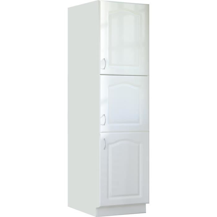 Armoire Colonne De Cuisine Style Contemporain 60 Cm Avec 3 Porte
