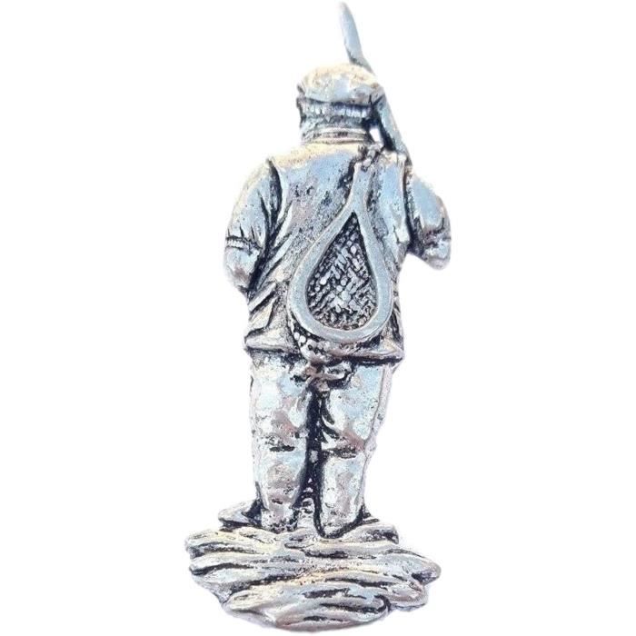 Pin's Artisanat Pêche à La Mouche, étain, Pêcheur Au Filet - Cadeau Neuf