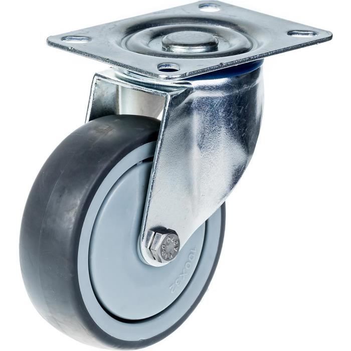 En plastique Thermo caoutchouc pivotante/pivotant freinées roulettes 125MM/5" 4-pack En plastique Thermo caoutchouc pivotante/pivotant freinées roulettes 125MM/5" 4-pack