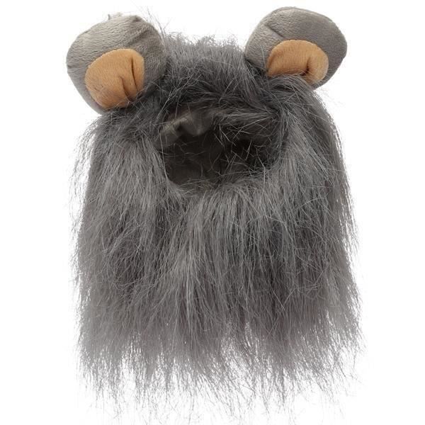 Perruque De Criniere De Meion 14 Cm Pour Chat Chien Deguisement Halloween Gris Me Cdiscount