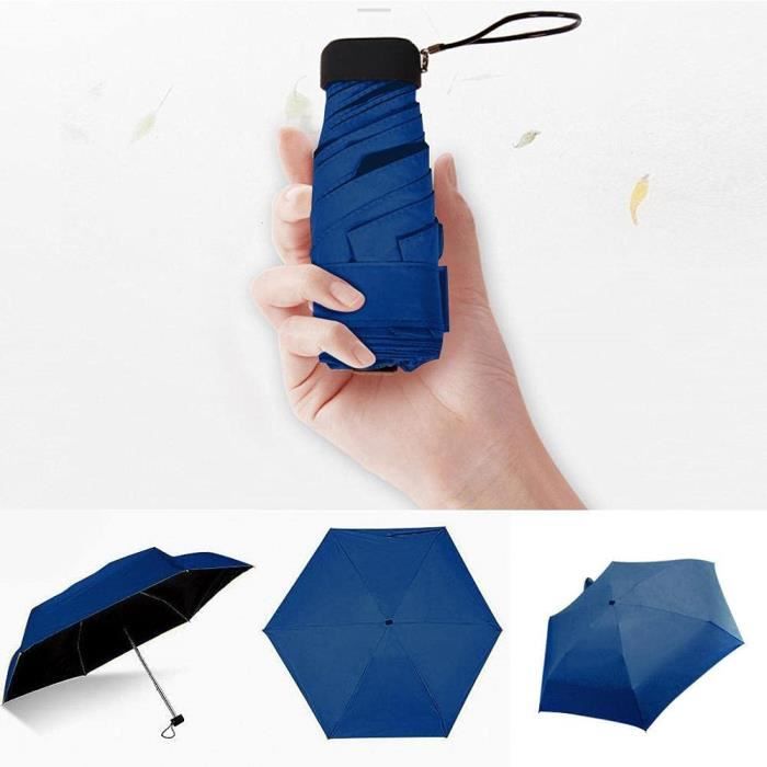 Femme Mini Parapluie Soleil Compact Pliable UV Protection Coupe-vent Léger Mode 