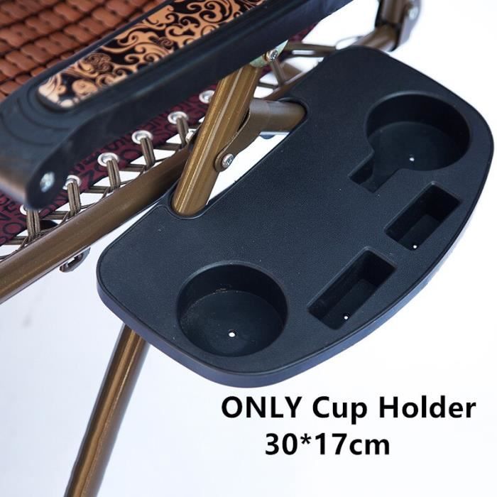 Support De Tasse Inclinable Pour Table – Clip-on – Noir – Plateau Pliant 31x17x6cm