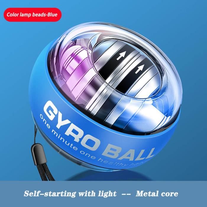 Gyro Ball Exerciser De Poignet, Exerciser D'avant-bras Avec Des Lumieres Led Colorees Auto Demarrage Poignet Puissance Gyro Ball Pour Les Bras De Poignet Doigts Os De Poignet 91964482