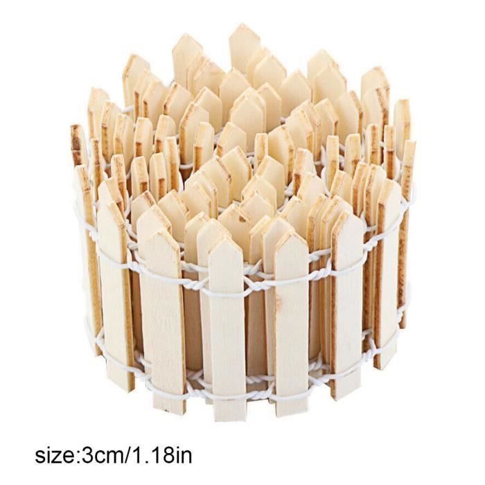 Clôture Décorative En Bois Pour Jardin Ou Jouet - 90 X 5,5 Cm - Flexible Et Facile à Installer