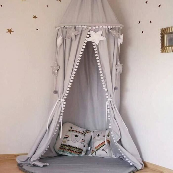 Ciel De Lit Moustiquaire Baldaquin Pour Enfant – Bleu Dégradé Princesse – Tente Romantique Décoration Chambre Bébé & Fille