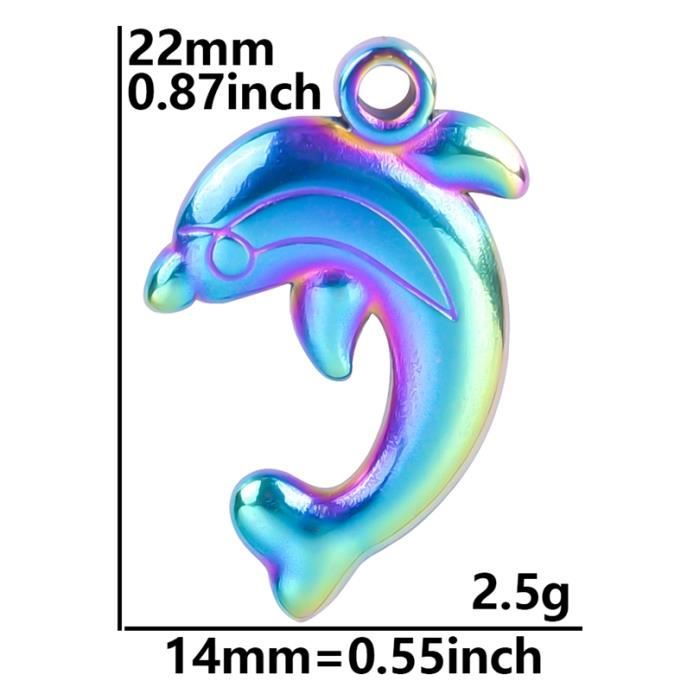 Pendentif Ancien En Argent Massif 925 - Style Art Déco Avec Dauphins - Créateur