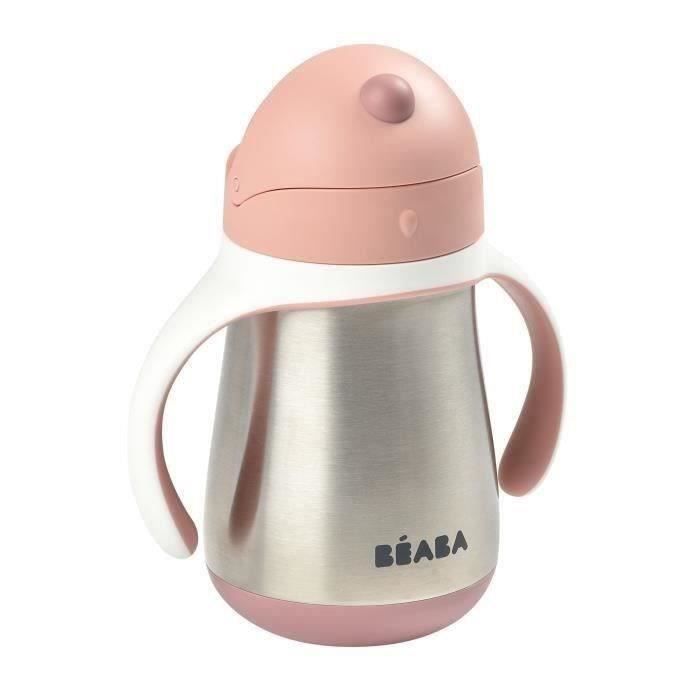 Beaba Biberon Tasse D Apprentissage Gourde Bebe 2 En 1 Inox Tasse Paille Enfant 100 Etanche Anti Fuite 250ml Rose Cdiscount Puericulture Eveil Bebe