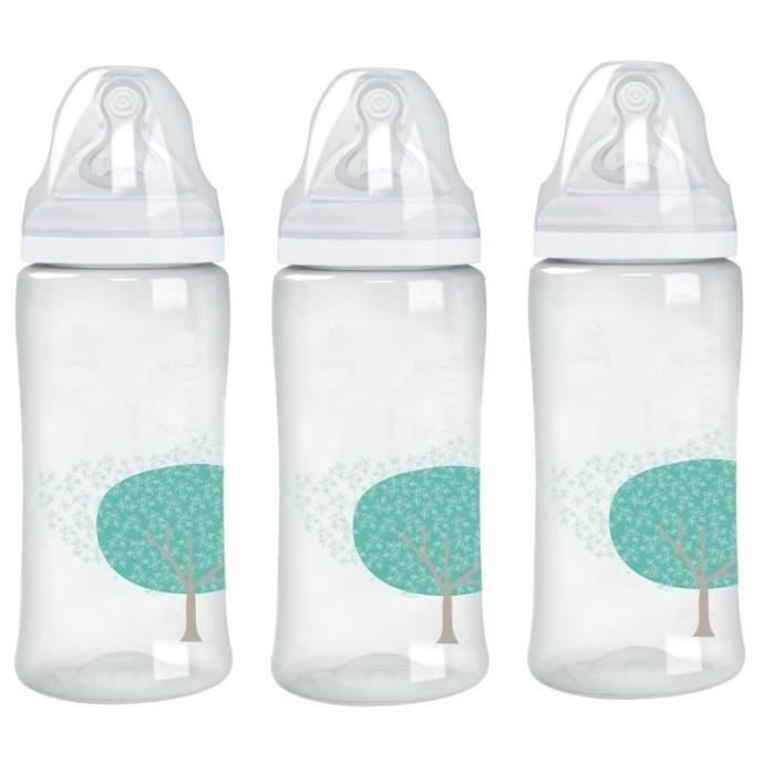 tigex lot de 3 biberons 1er age multiflow 300 ml 0 6 m cdiscount puericulture eveil bebe
