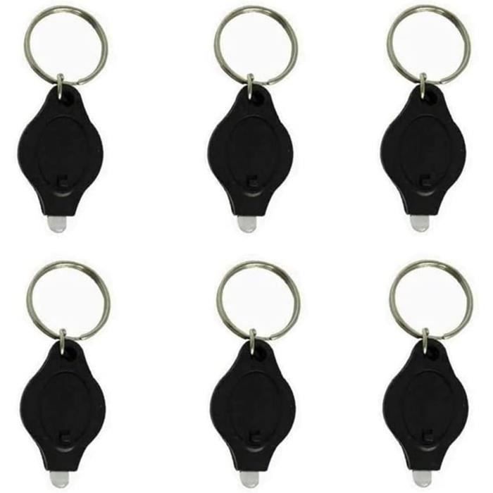 Mini Lampe Torche Led 900Lm Avec Lumière Uv, Rouge Et Bleue – Lampe Torche Porte-Clés