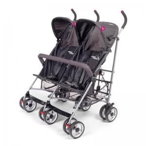 poussette double buggy grise