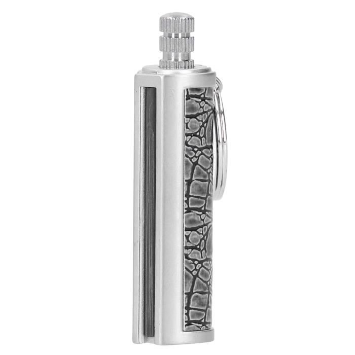 Briquet Porte-clés éternel Ashopfun – Allume Toujours, étanche, Réutilisable à L'infini Pour Le Plein Air (Noir)