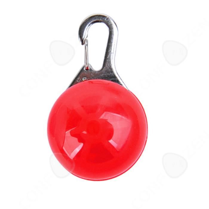 Comparer les prix de CONFO® Pendentif lumineux pour animaux de  compagnie rond  batterie  étiquette  lumineuse  identification  de bijoux de chien flash