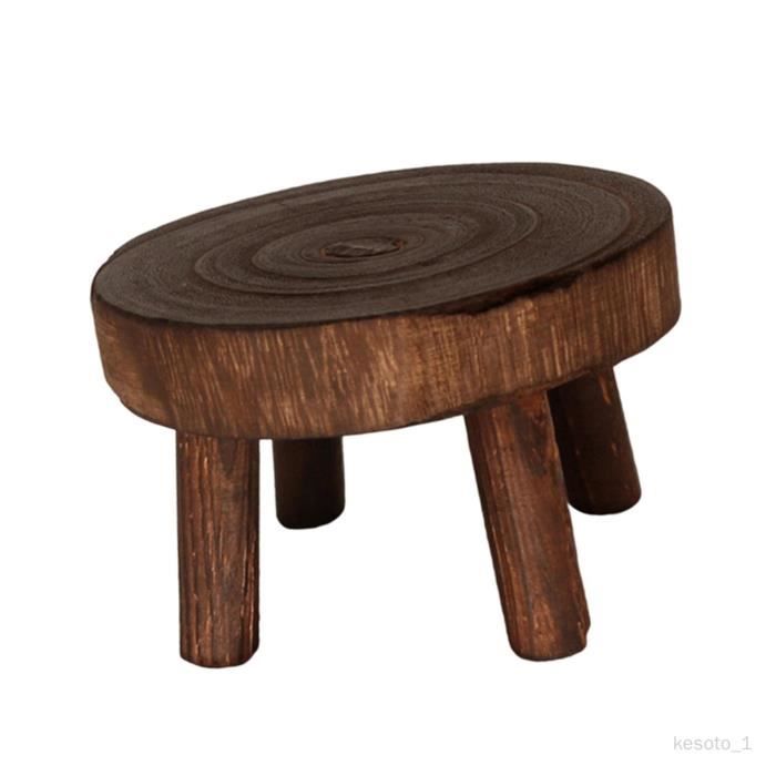 Support Pot De Fleurs En Bois Tissé - Décoration Intérieure Pour Plantes Hors-Sol
