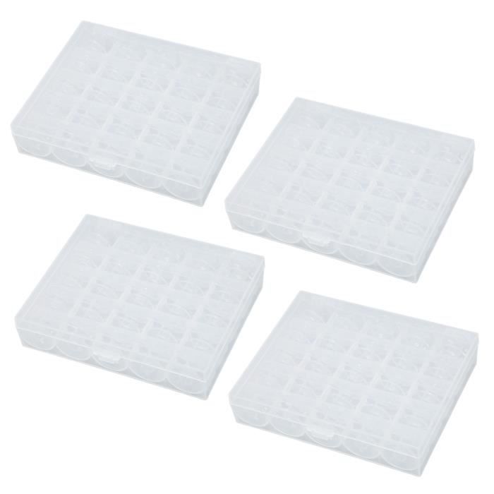 Lot De 10 Bobines Vides Transparentes Pour Machine à Coudre – Plastique Dur – 2 X 2 X 1 Cm - 13