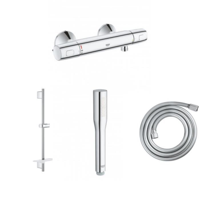 Barre de douche Grohe Vitalio 60 cm Smartactive + Flexible + Douchette