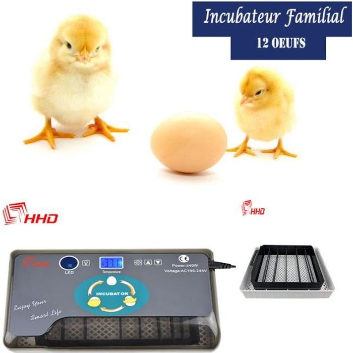 Hhd Incubateur Professionnel 12 Oeufs Digital D Incubateur Pour