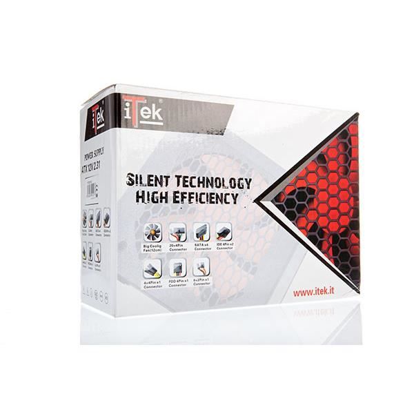 Alimentation ATX - ITEK - Desert 650 - 650W - 20+4 pin - Actif refroidissement