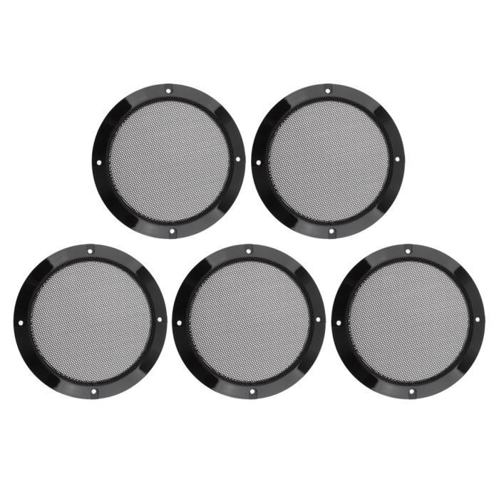 Lot De 2 Grilles De Haut-Parleur Carrées - Protection Pour Caisson De Basses Voiture 4 Pouces
