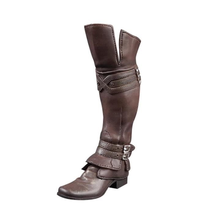 Chaussures Figurine Masculine 1/6 Échelle - Accessoire Collection Réaliste Marron Pour Figurines 12 Pouces
