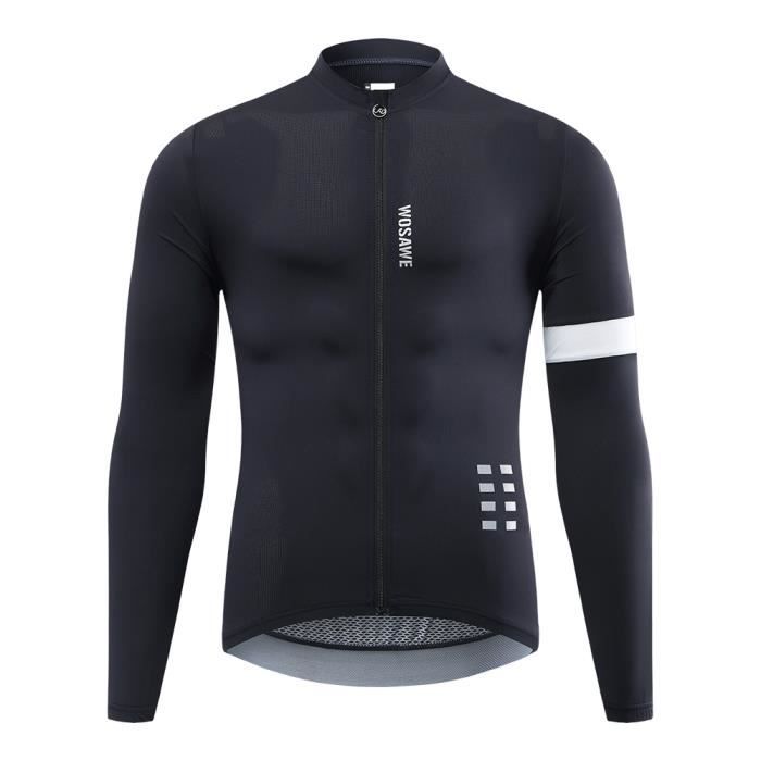 Jaune Maillot Cycliste Manche Longue Pour L Hiver Taille Xxl Vetement Cyclisme Homme Veste De Velo Homme Prix Pas Cher Cdiscount