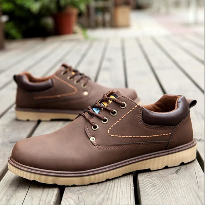 Chaussure Chaussure Homme Retro Cuir Chaussures Marron - Cdiscount