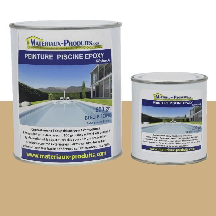 peinture piscine epoxy jaune sable beige 1 kg beige cdiscount bricolage