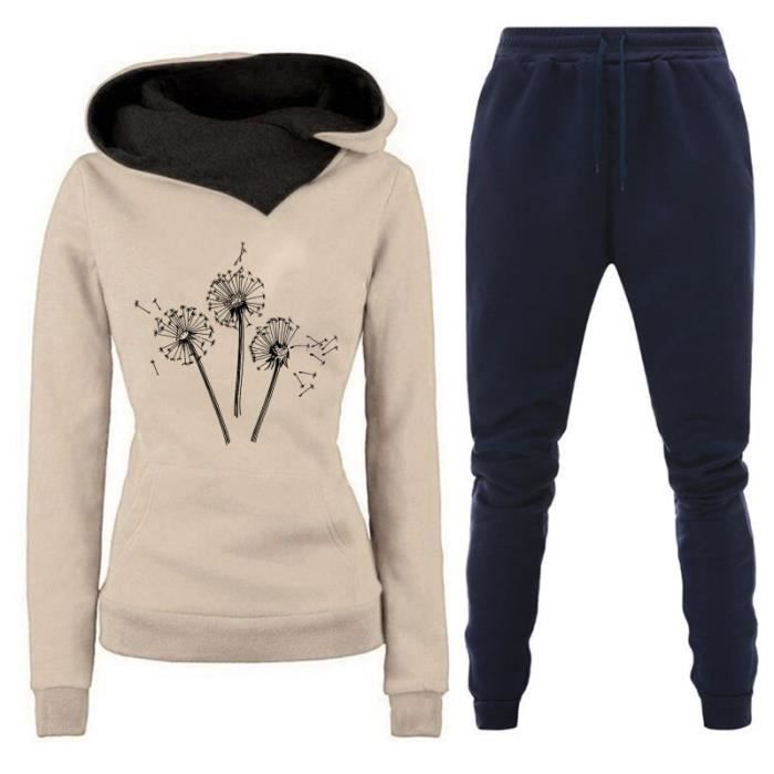 Sweat long sport femme avec capuche (Tenue décontractée femme