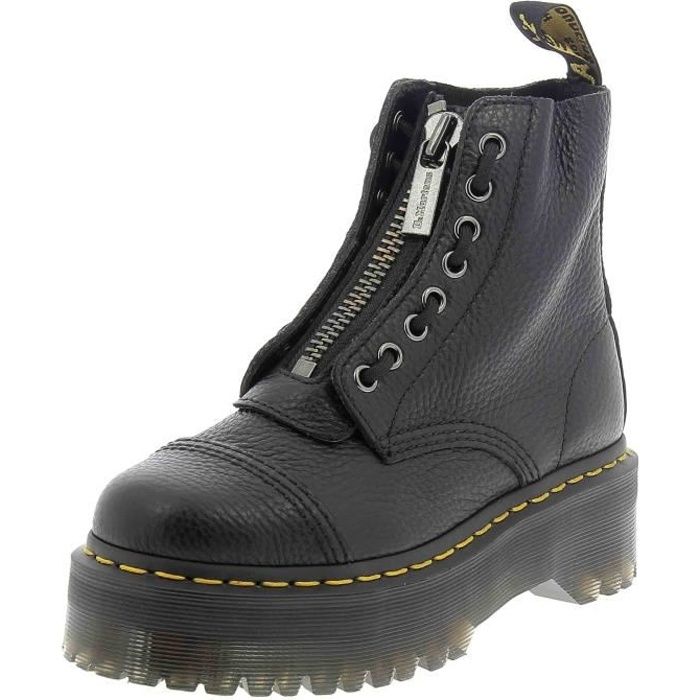 Boots Plateforme Sinclair - DR MARTENS - Cuir Noir - Mixte