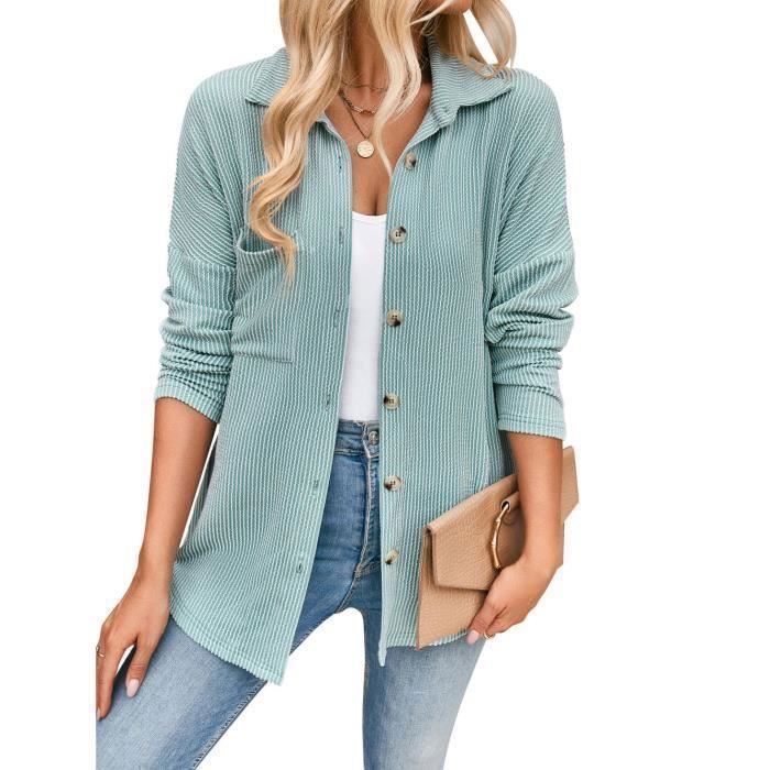 Chemises et blouses turquoise pour femme Taille M | Zalando Belgique