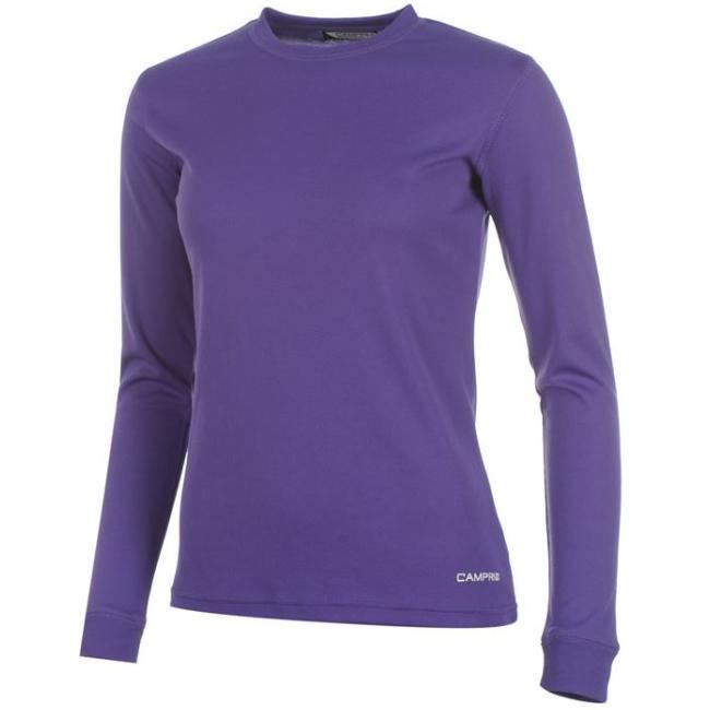 t-shirt thermique campri pour femmes - violet - gamme de température -20 ºc à +20 ºc