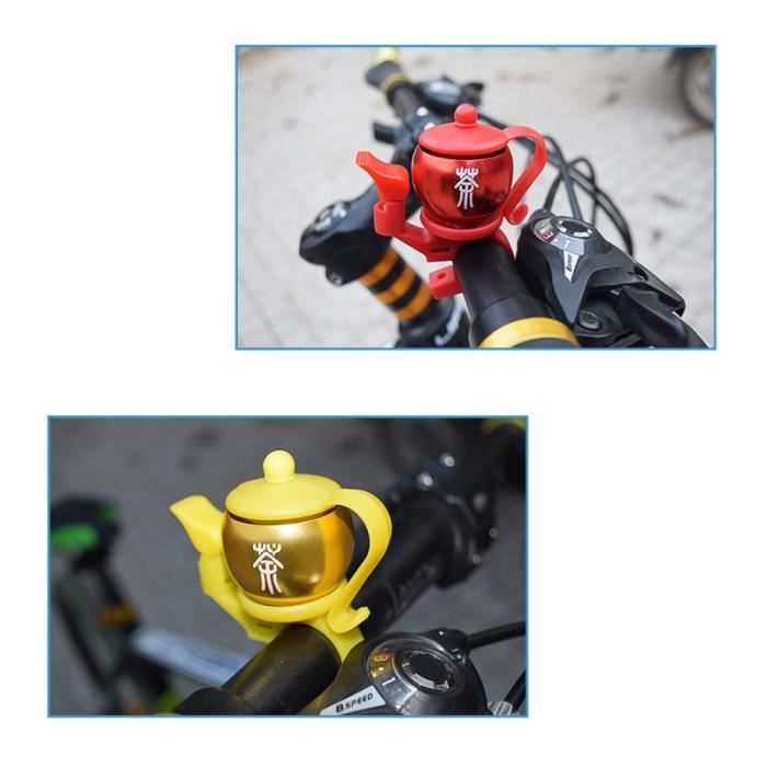 Cloche de guidon de vélo neuve 90-100dB compacte en acier inoxydable et