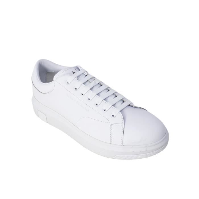 ARMANI EXCHANGE Basket Sneakers Homme Blanc Cuir GR66361