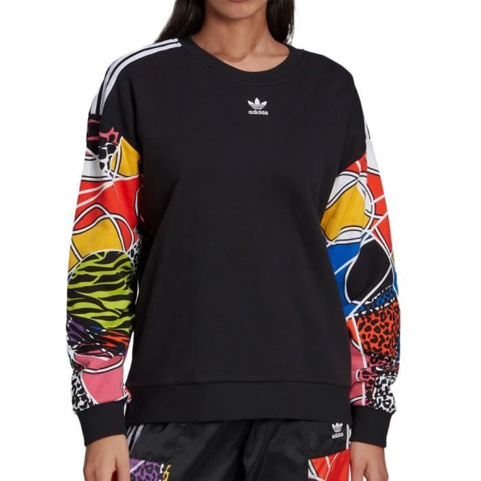 Sweat Noir Femme Adidas Sweater Black Cdiscount Pr t Porter